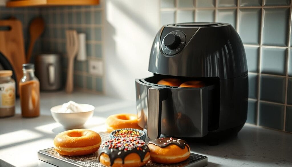 Air Fryer Donut Cooking Arrangement