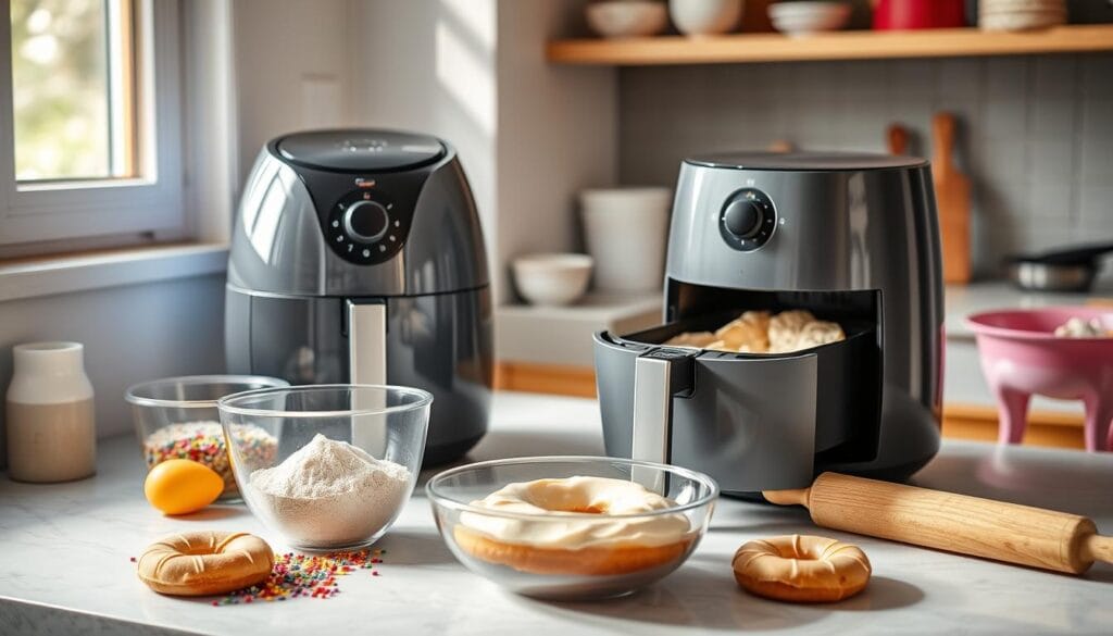 Air Fryer Donut Preparation