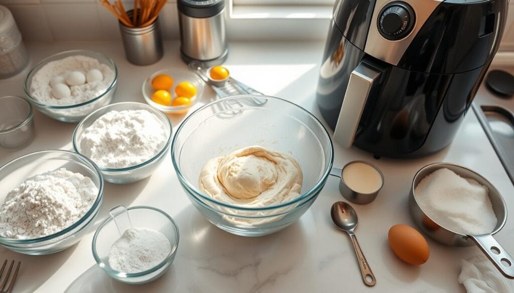 Air Fryer Doughnut Dough Preparation