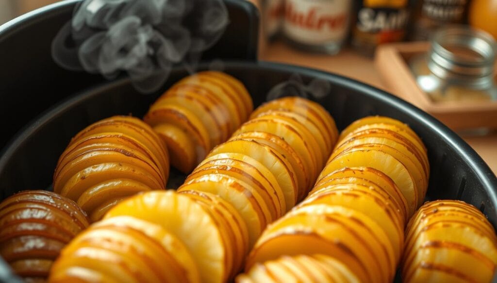 Air Fryer Hasselback Potatoes Cooking Technique