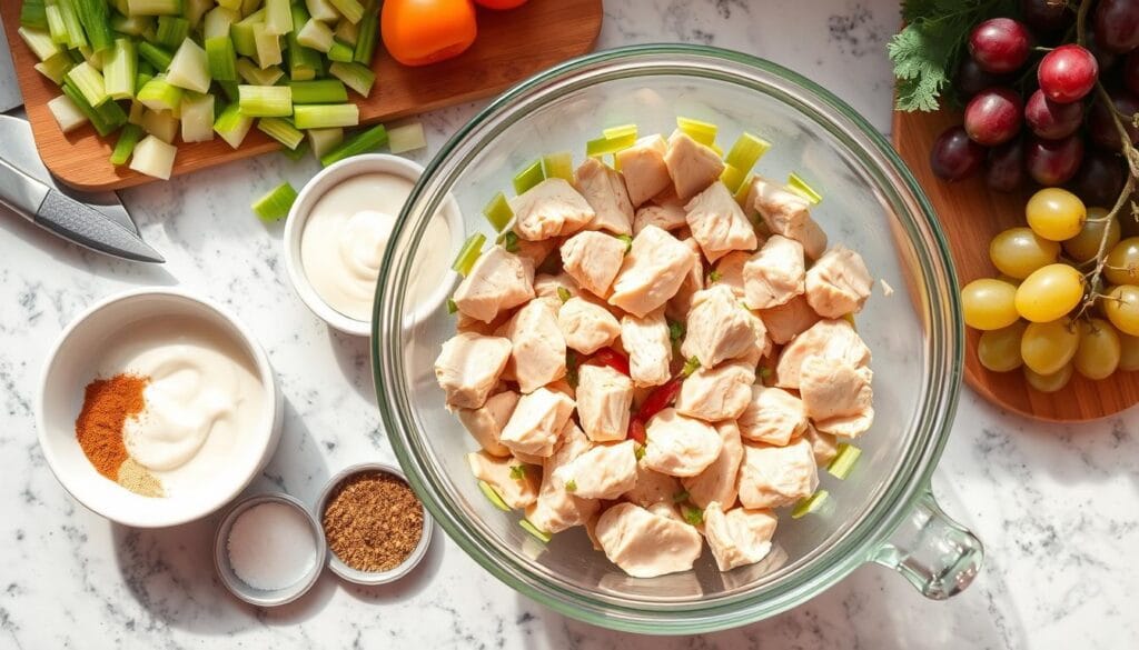 Chicken Salad Preparation Steps