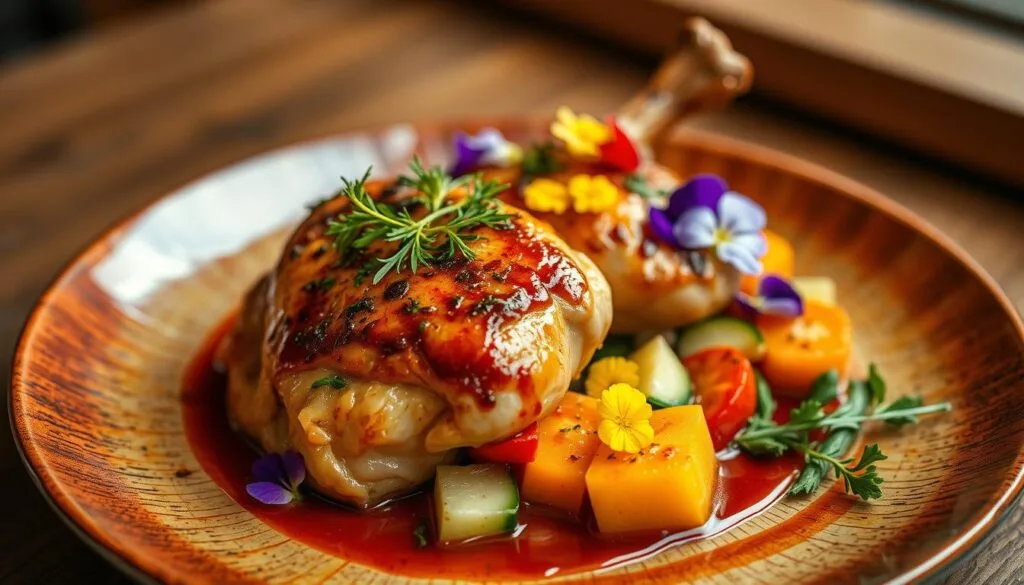 Creative Chicken Dinner Presentation Creative Chicken Dinner Presentation