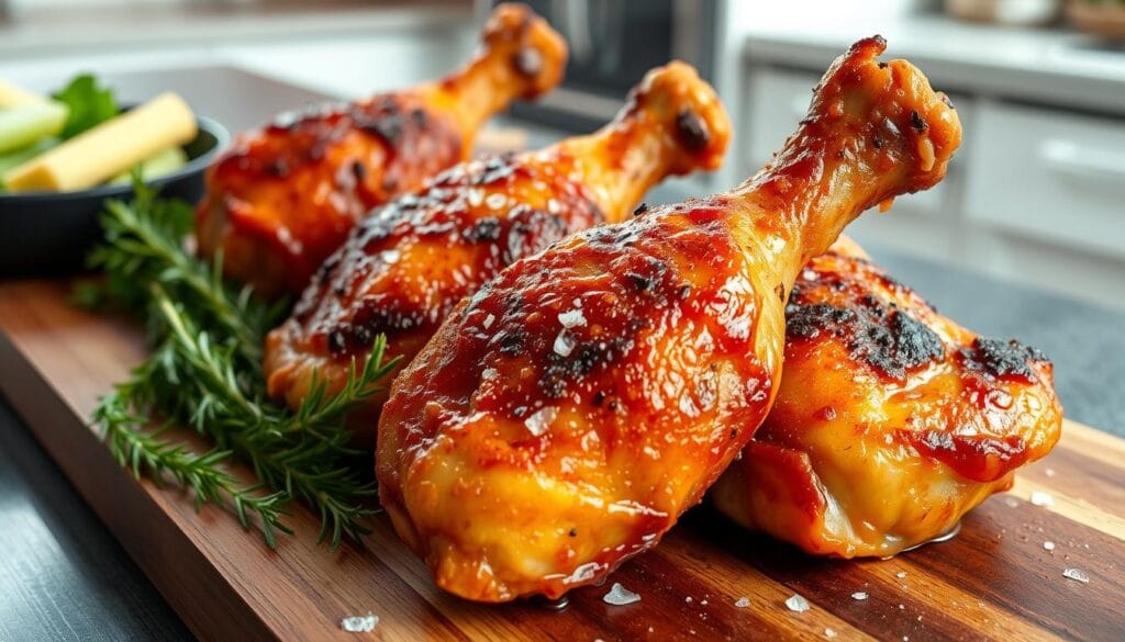 Crispy Air Fried Chicken Quarters Technique