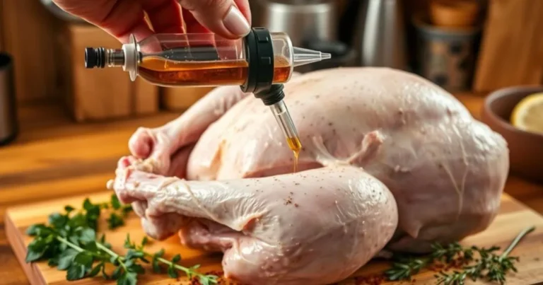 Injecting Turkey Marinade