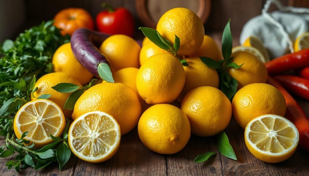 Fresh Lemons for Vegan Cooking