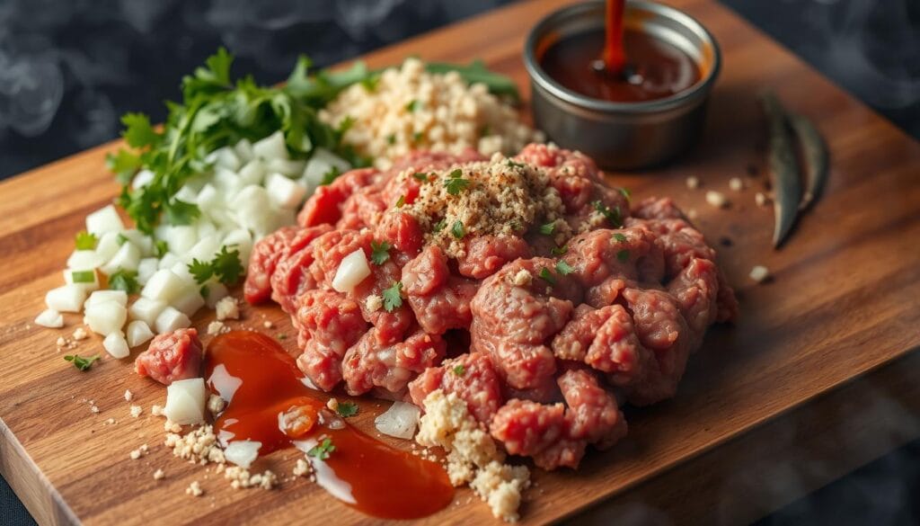 Ingredients for Tender Smoky Meatloaf