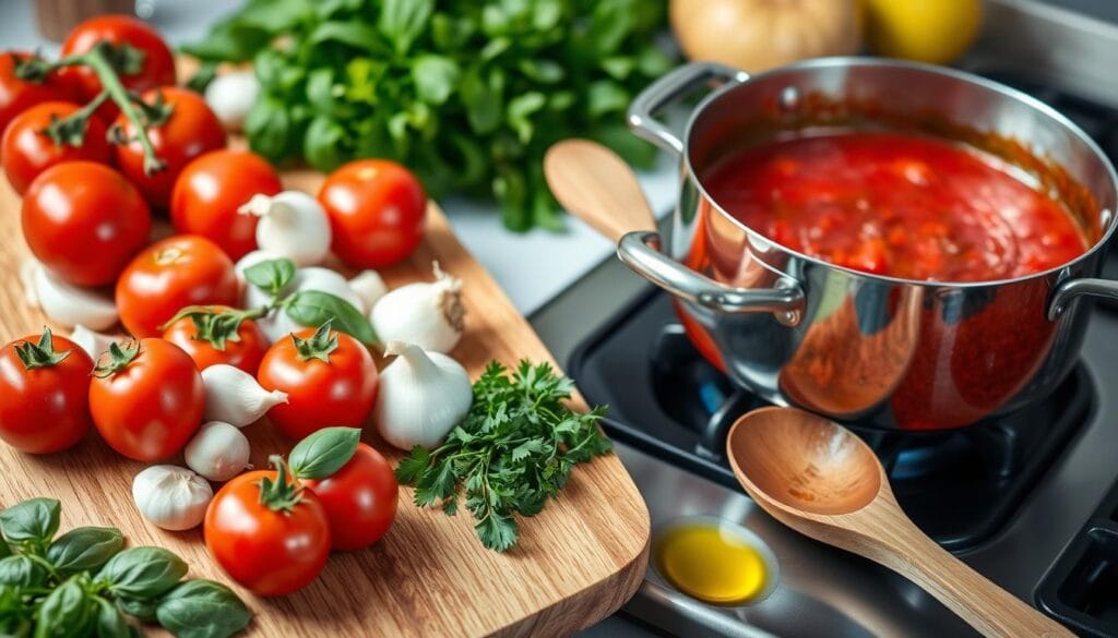 Marinara Sauce Preparation