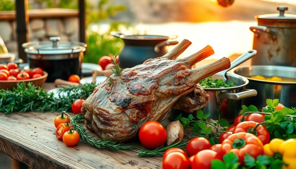 Mediterranean Lamb Head Cooking Methods