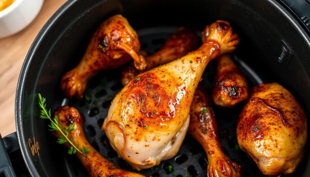 Seasoned Chicken Quarters in Air Fryer