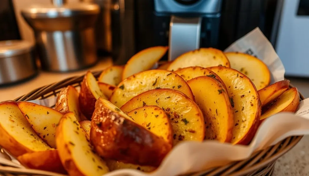 Seasoned Potato Slices in Air Fryer