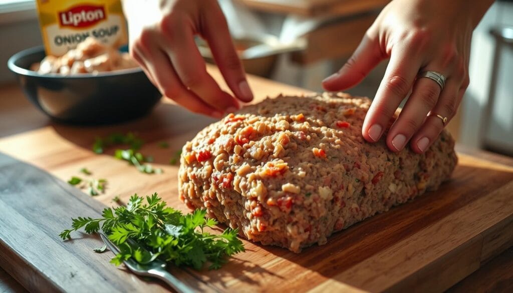 Shaping Classic Meatloaf