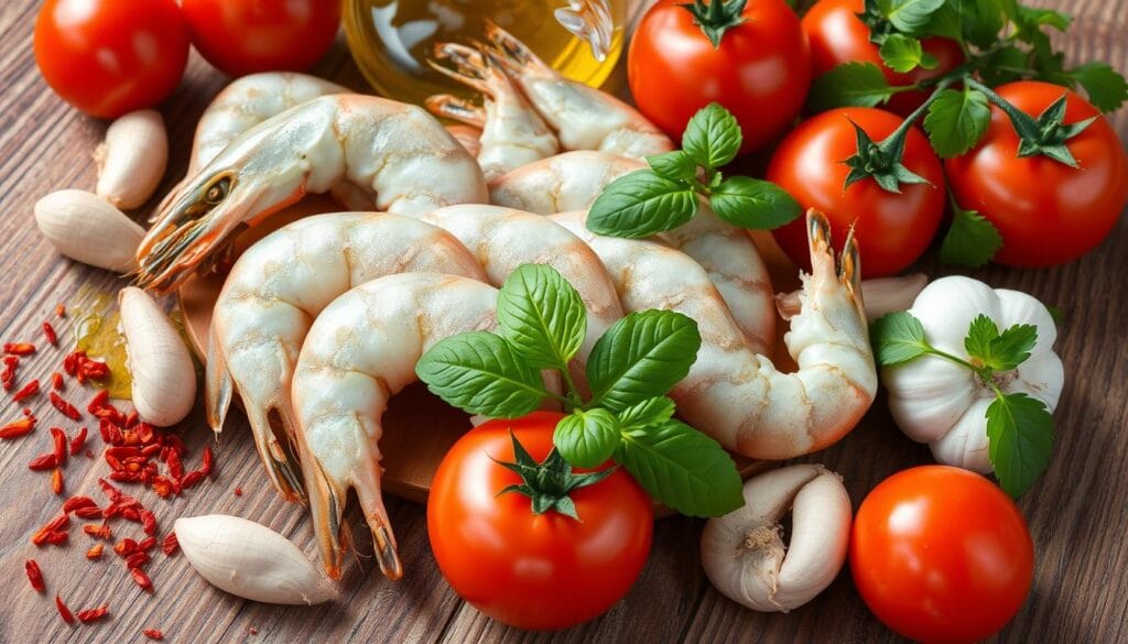 Shrimp Marinara Ingredients