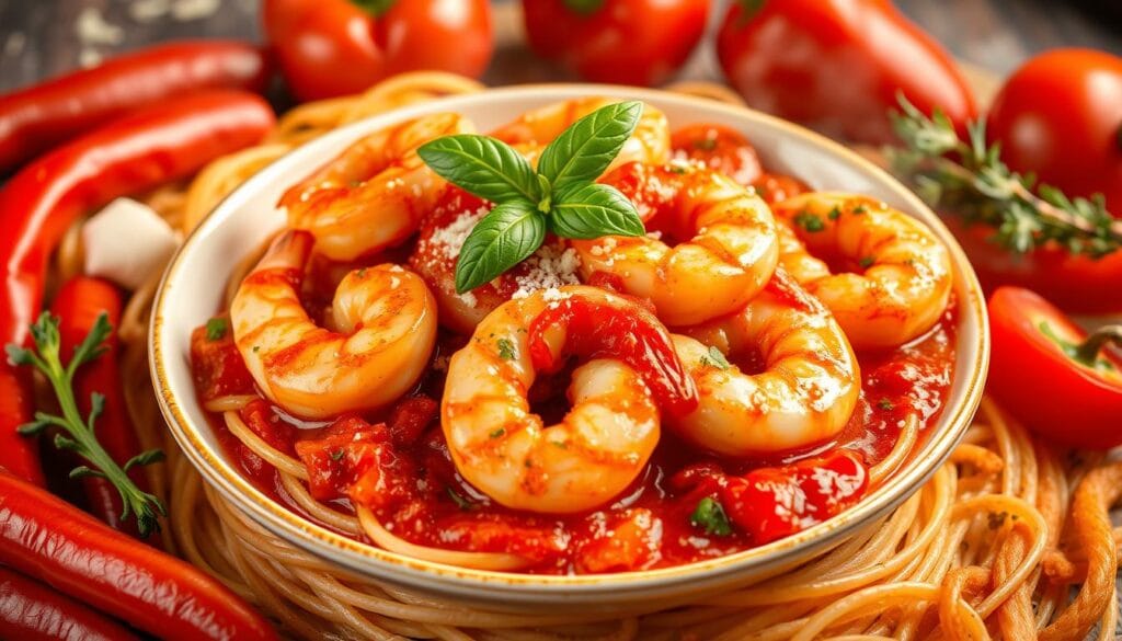 Spicy Shrimp Marinara Variations