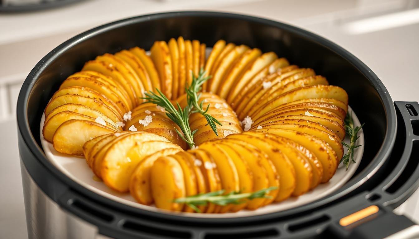 how long to cook hasselback potatoes in air fryer