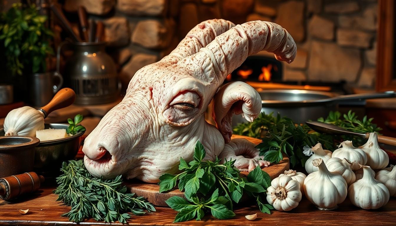 italian lamb head