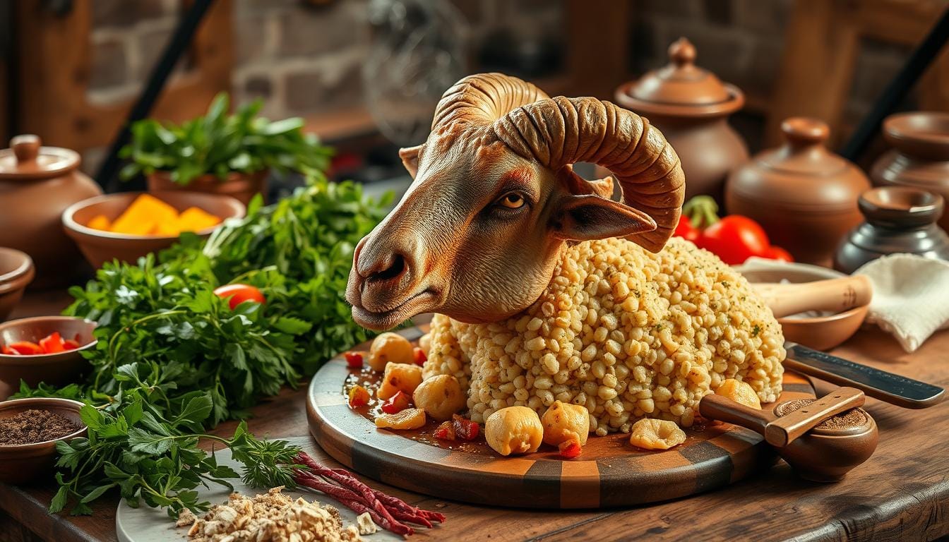 sheep head dish