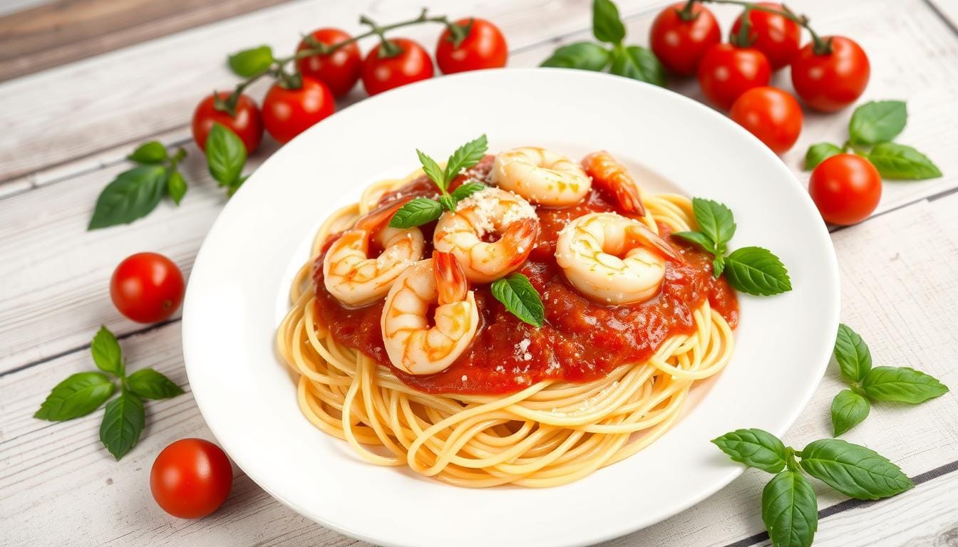 shrimp marinara pasta